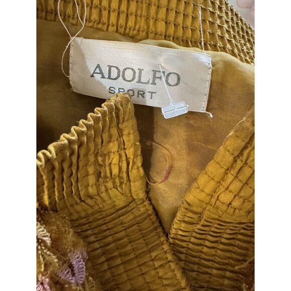 VINTAGE 80S ADOLFO SPORT MOHAIR RIBBION RAINBOW OVERSIZE CARDIGAN JACKET SZ M - Picture 5 of 6